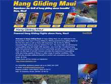 Tablet Screenshot of hangglidingmaui.com